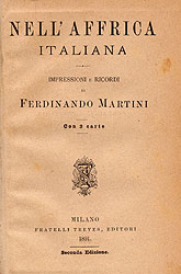 Nell'Affrica Italiana: Impressioni e ricordi di Ferdinando Martini - MARTINI Ferdinando