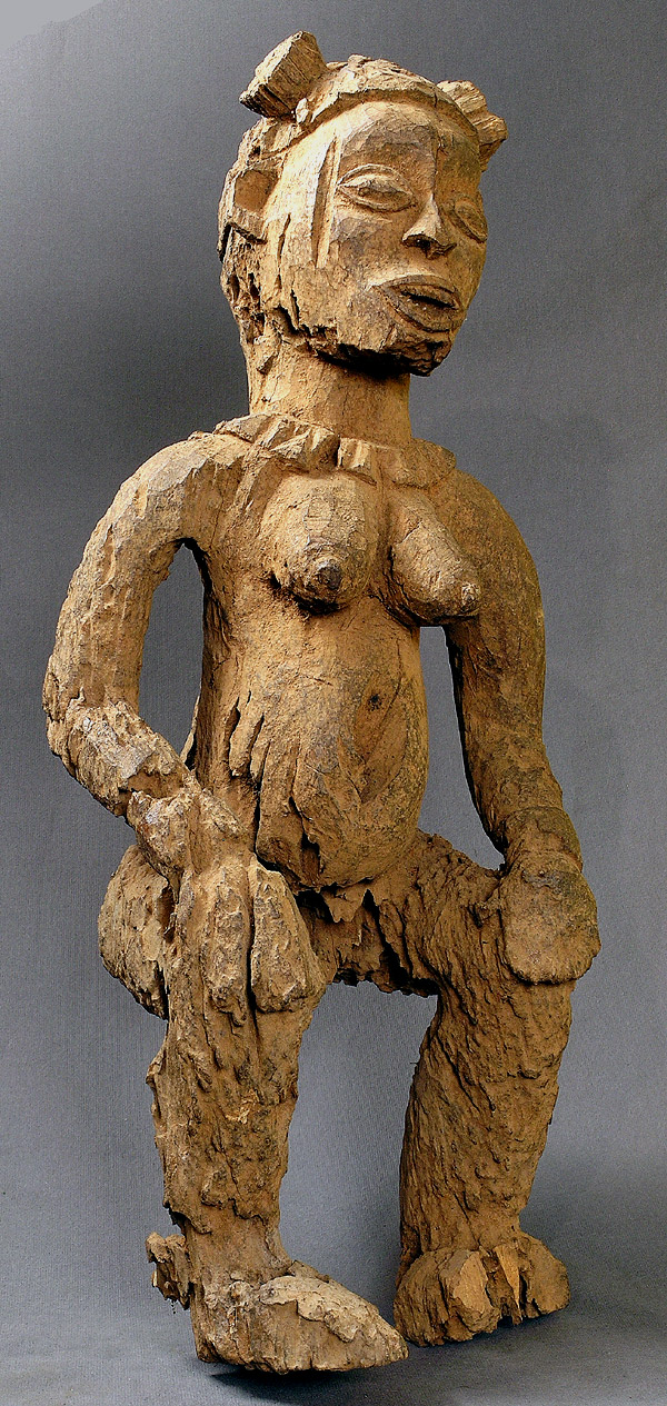 BANGWA (Bamilek): figura femminile. h cm 67