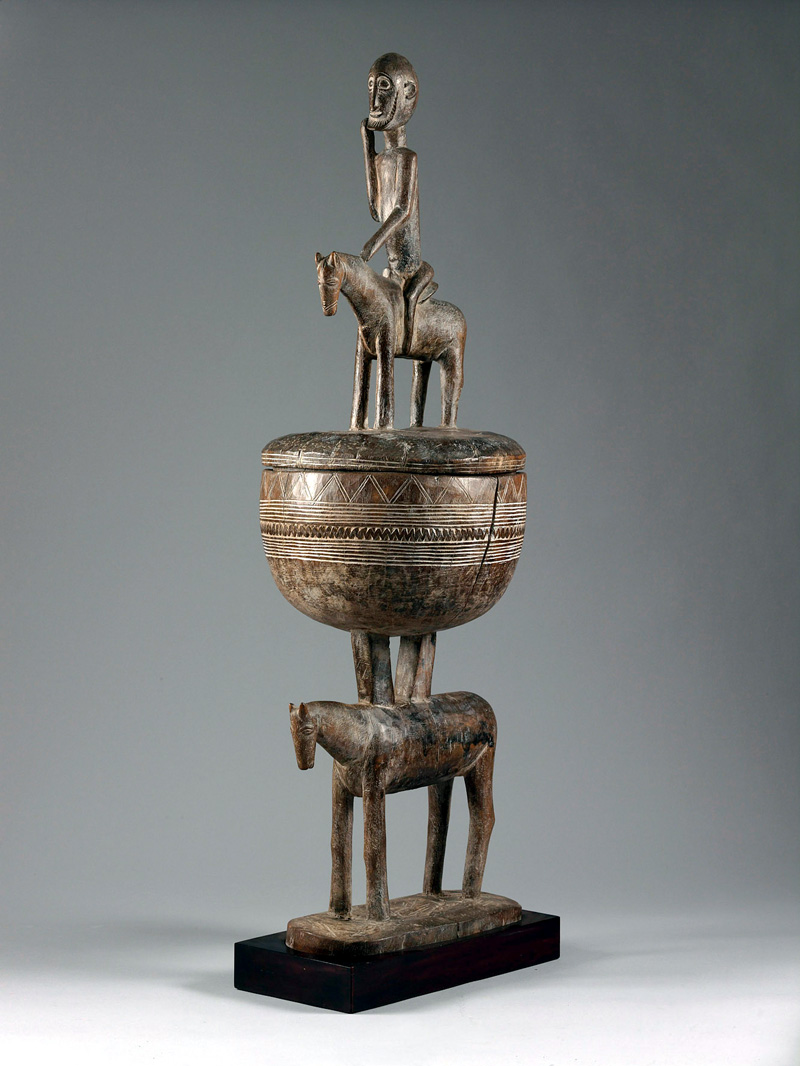 Lidded Container; Mali, Dogon, Africa; Wood; Height:110 cm