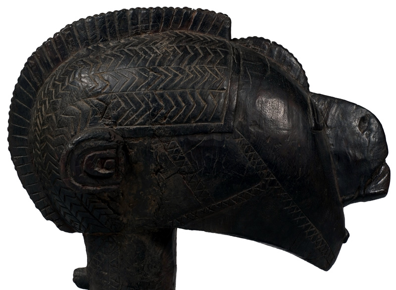 Yoka Mask (Nimba); Guinea, Baga; Wood; Height: 138 cm