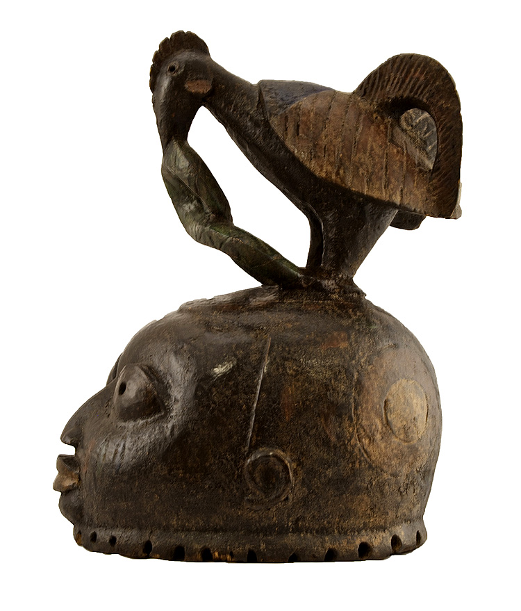 YORUBA - Nigeria - Maschera casco del rituale "Gelede"