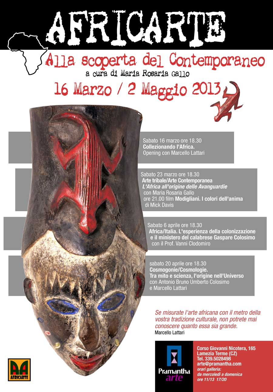 Gli eventi di africarte: "Alla scoperta del contemporaneo", a cura di Maria Rosaria Gallo - Lamezia Terme (Catanzaro) - 16 Marzo / 2 Maggio 2013