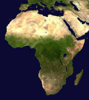 L'Africa vista dal satellite della  NASA