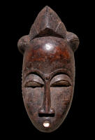Maschera facciale  " Mblo " - Baoulé: Costa D'Avorio