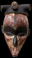 Maschera facciale " Ngontang " - Fang: Gabon/Camerun/Guinea Equatoriale