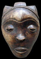 Maschera facciale  " Ikhoko - Mbuya: Fumu o Phumbu? " - Pende : Regione centrale del Kwilu, D.R. Congo