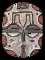 Maschera facciale " Kidumu " - Teke/Tsaayi: Rep. Pop. del Congo / Gabon / D. R. Congo