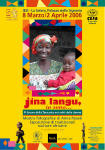 Locandina della mostra fotografica "Jina Langu"