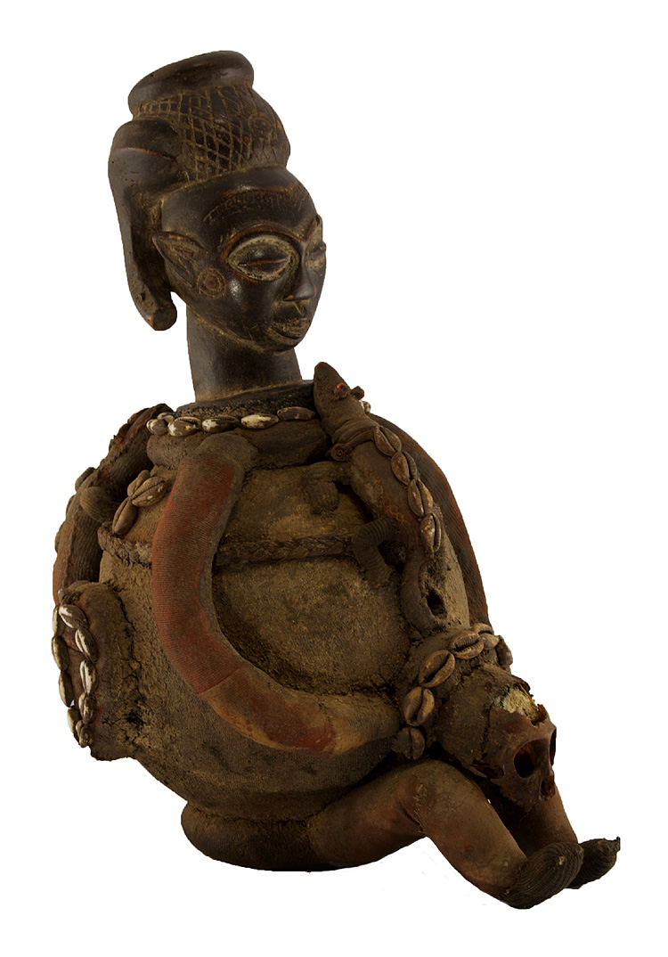 KUBA - Repubblica Democratica del Congo (ex Zaire) - Statua contenitore per il vino di palma