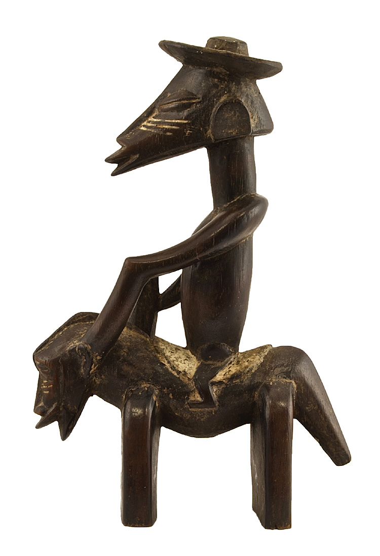 SENUFO - Costa d'Avorio - Statua di cavaliere a cavallo