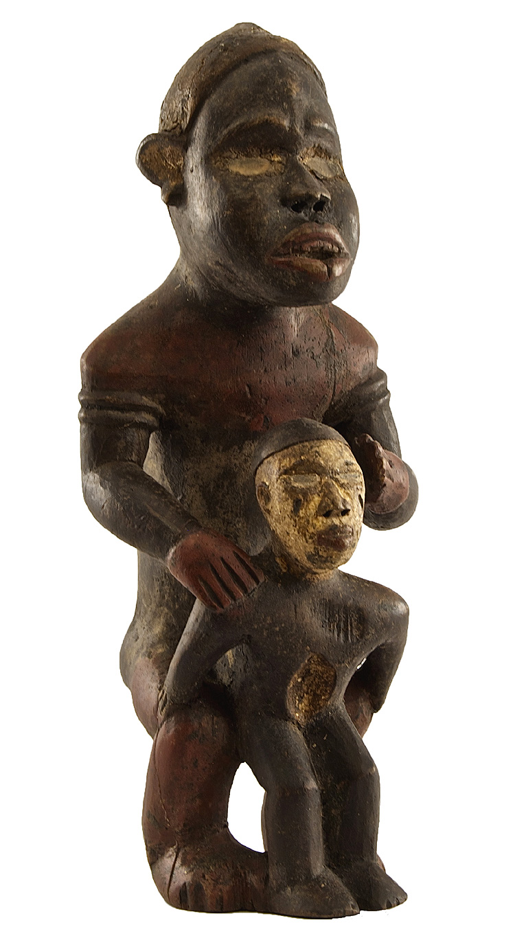 YOMBE - Repubblica Democratica del Congo (ex Zaire) - Statua rituale maternità 